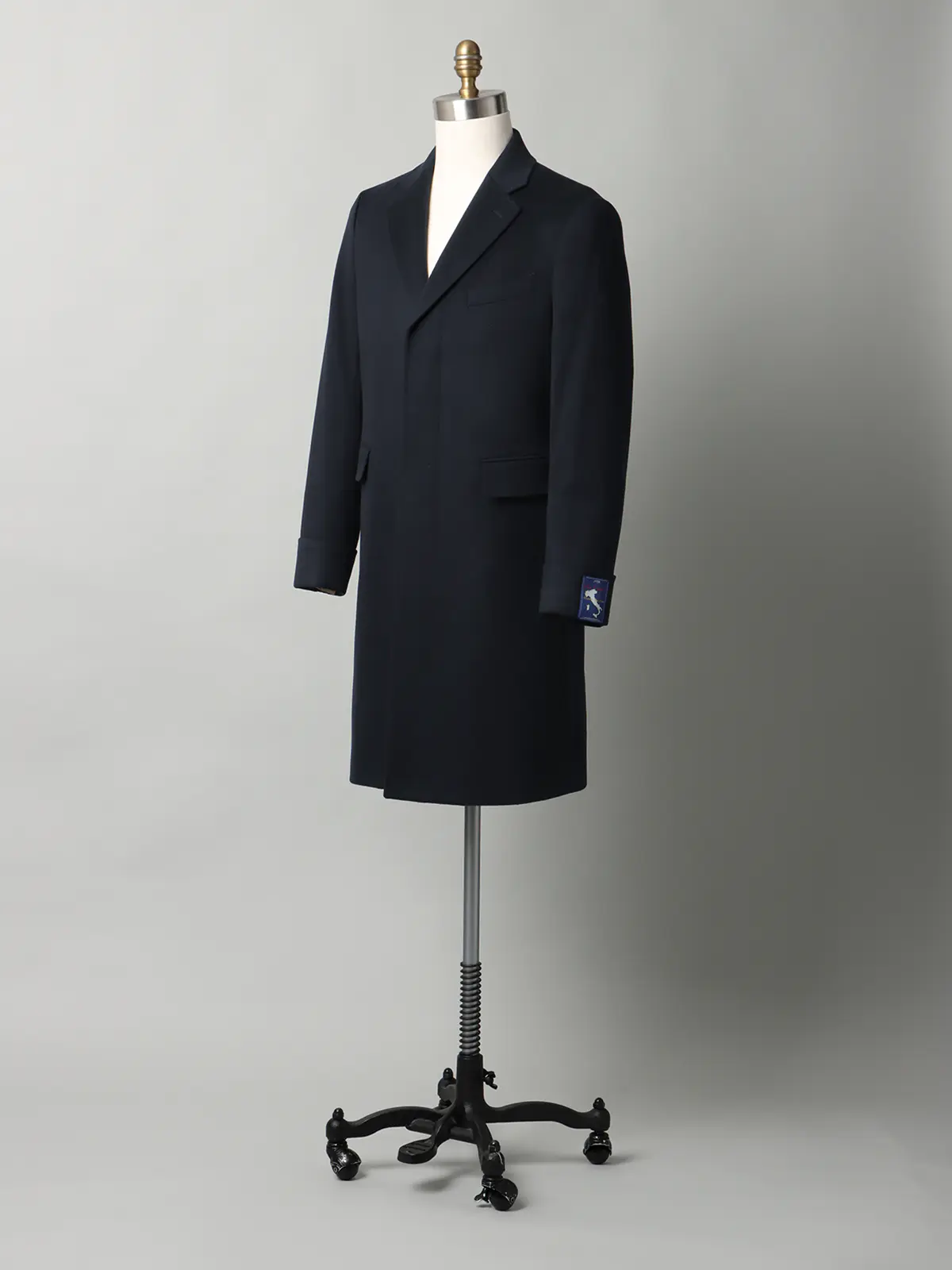 【11/7~販売開始】シングルチェスターコート/MTR/ピュアカシミヤビーバー/無地 ネイビー S