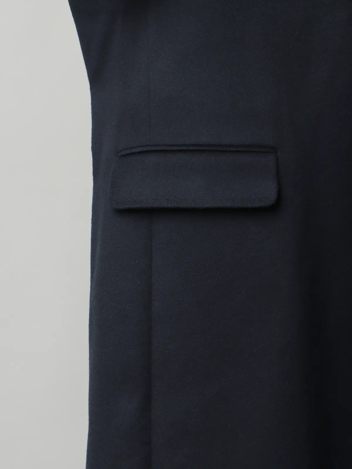 【11/7~販売開始】シングルチェスターコート/MTR/ピュアカシミヤビーバー/無地 ネイビー S