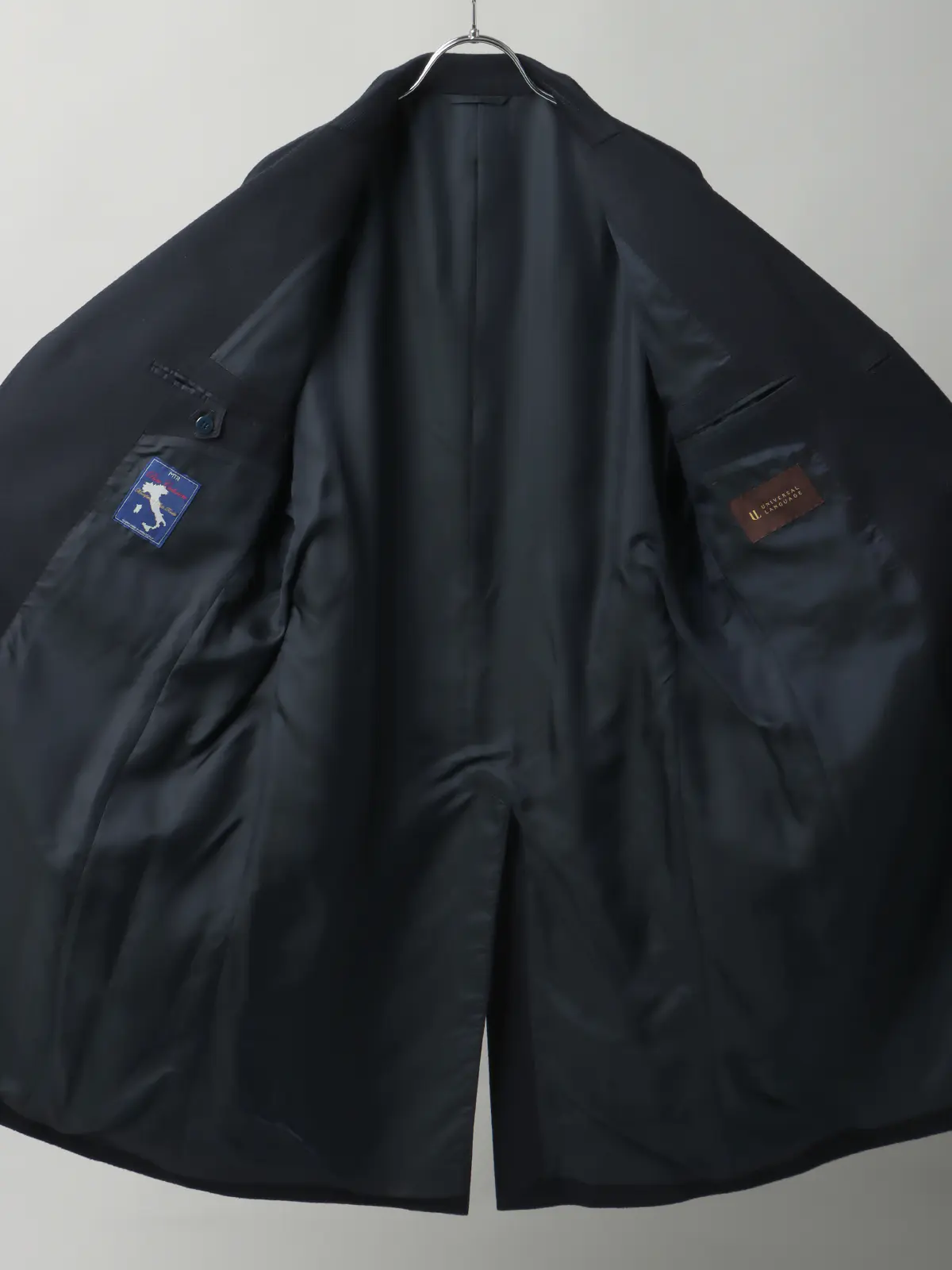 【11/7~販売開始】シングルチェスターコート/MTR/ピュアカシミヤビーバー/無地 ネイビー S