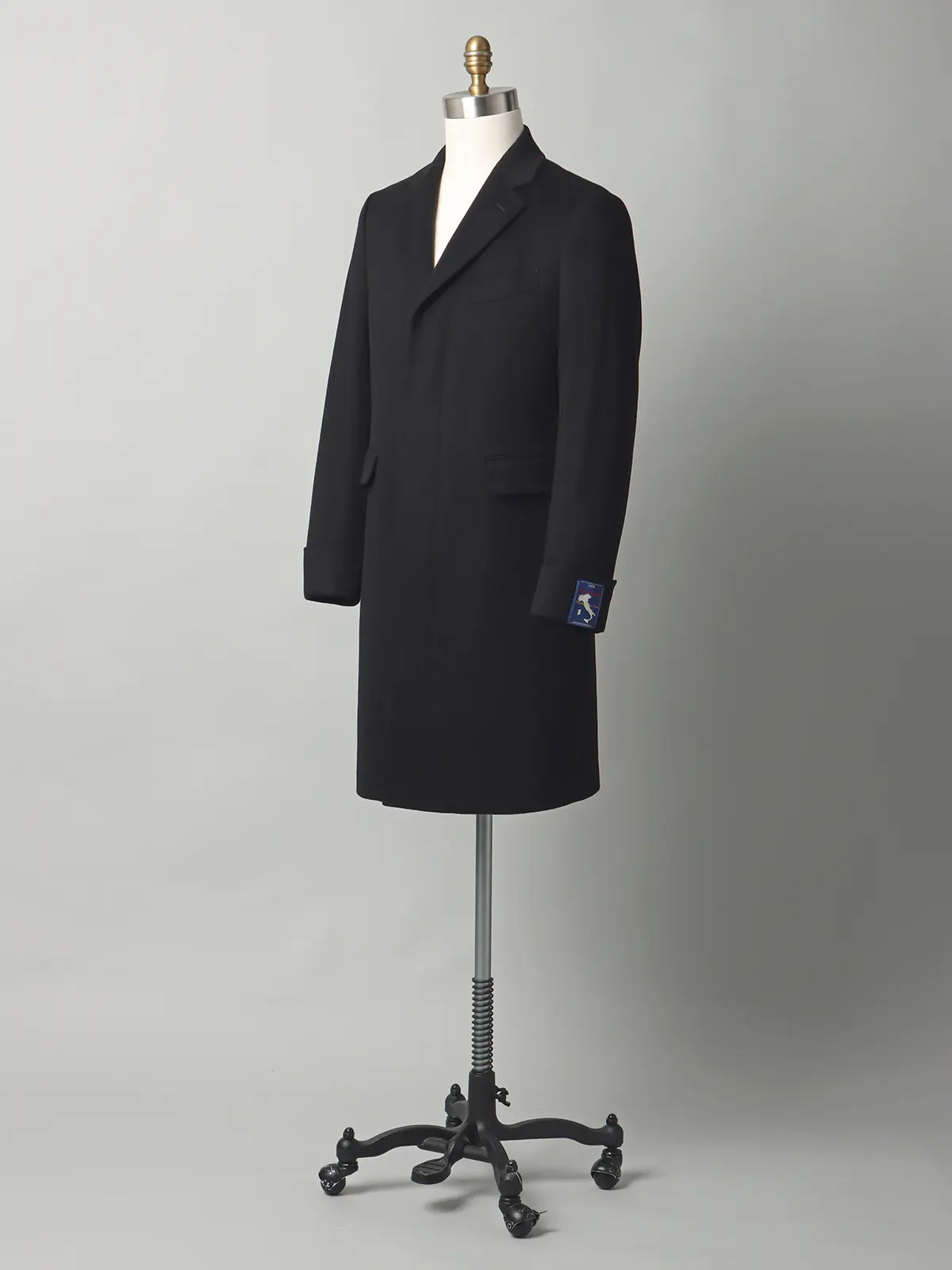 【11/7~販売開始】シングルチェスターコート/MTR/ピュアカシミヤビーバー/無地 ブラック S