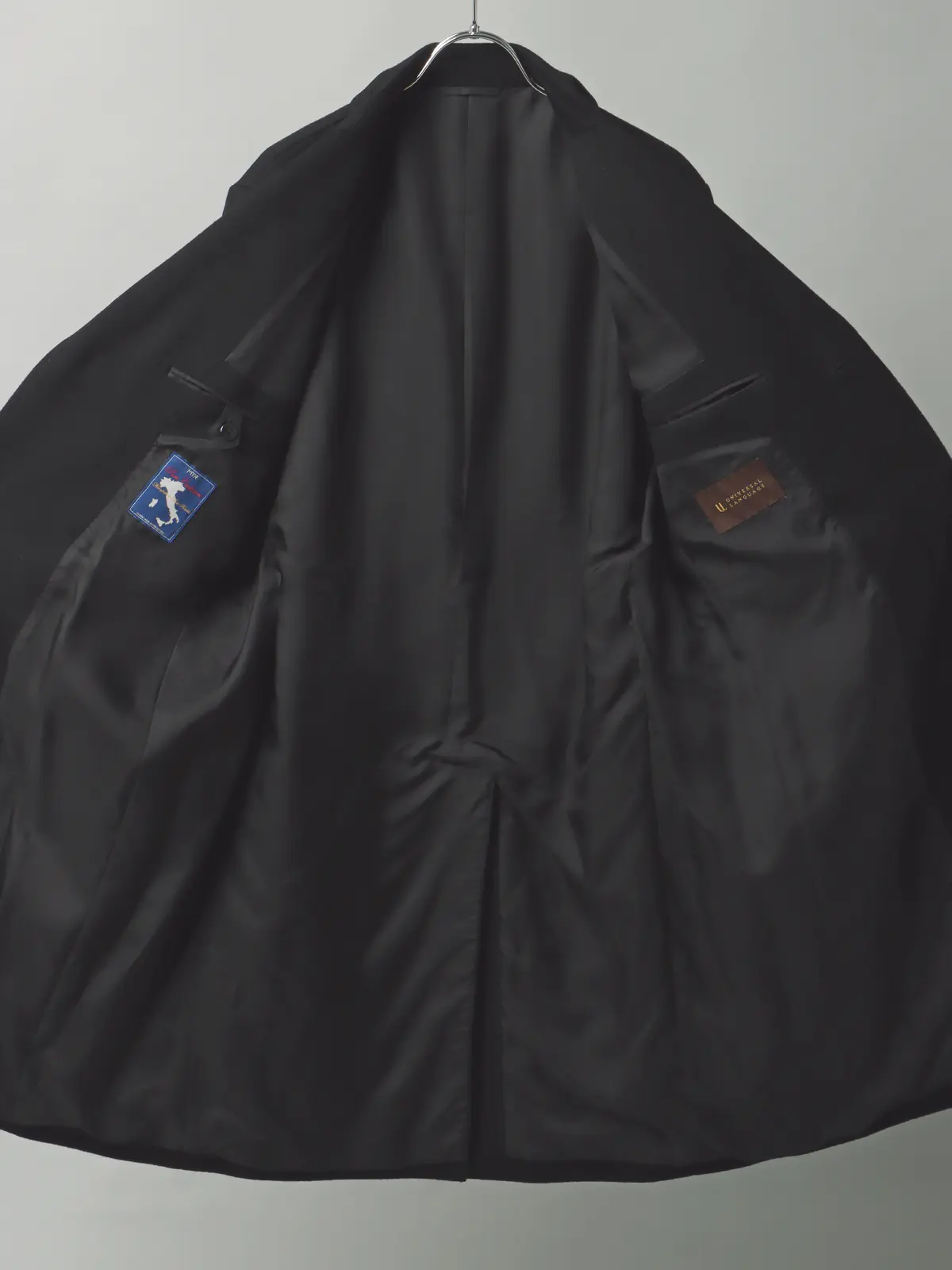 【11/7~販売開始】シングルチェスターコート/MTR/ピュアカシミヤビーバー/無地 ブラック S