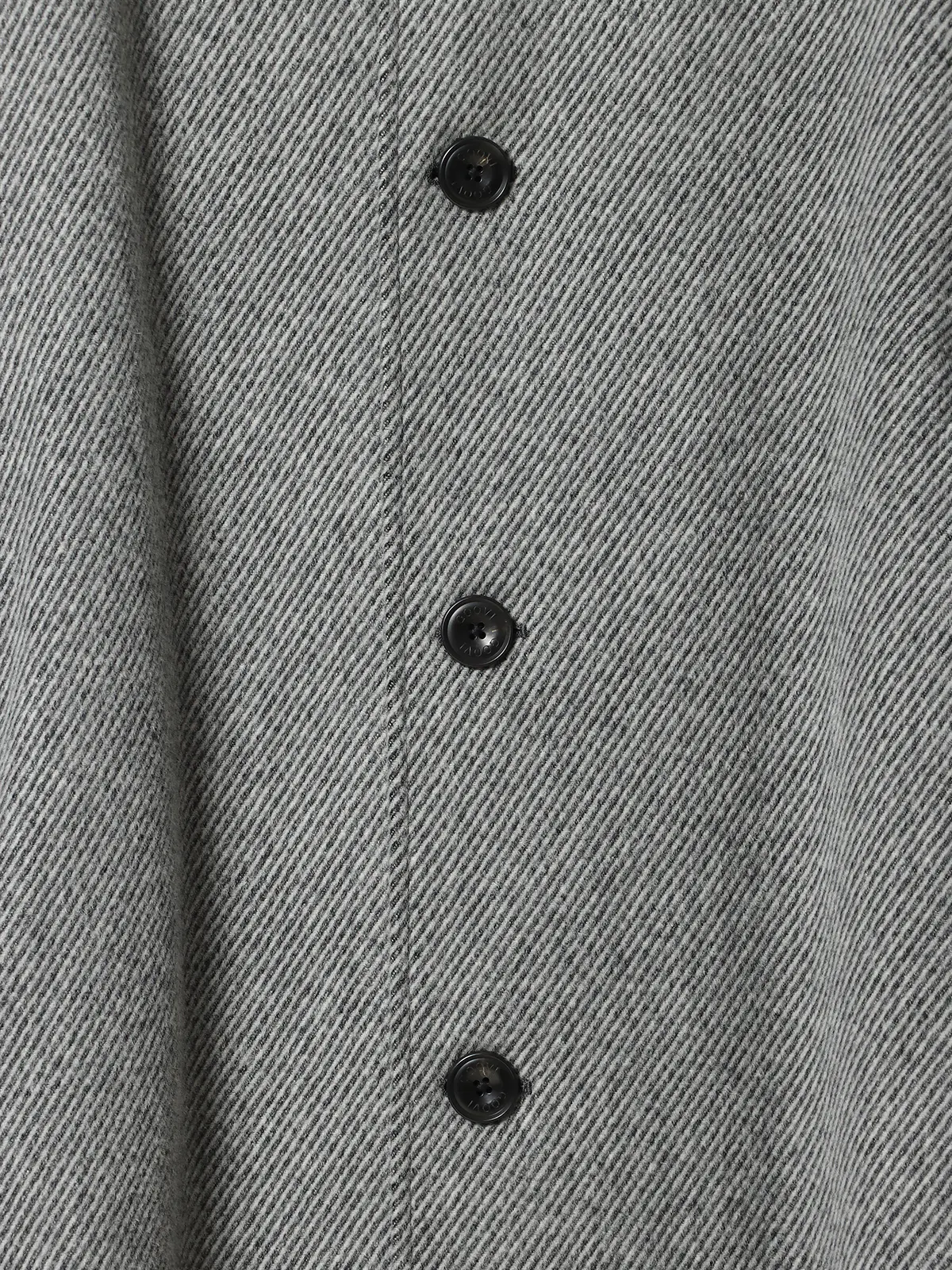 【9月下旬発売予定】GOOVI／ベルテッドステンカラーコート／ウールナイロン／ベルト付き グレー系 0