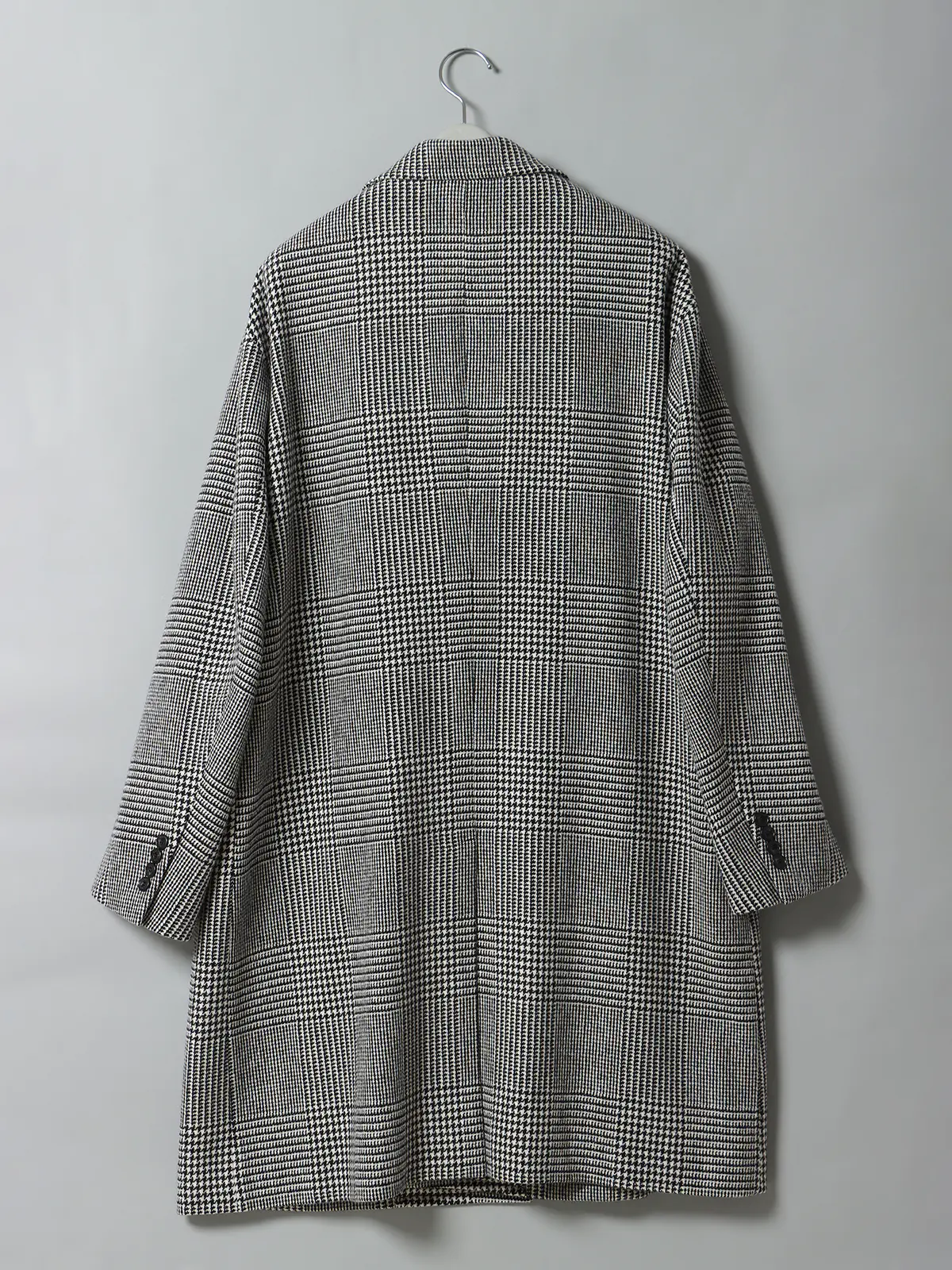 【10月上旬発売予定】GOOVI／シングルチェスターコート／ウールカシミヤ／ソフトツイード グレー系 0