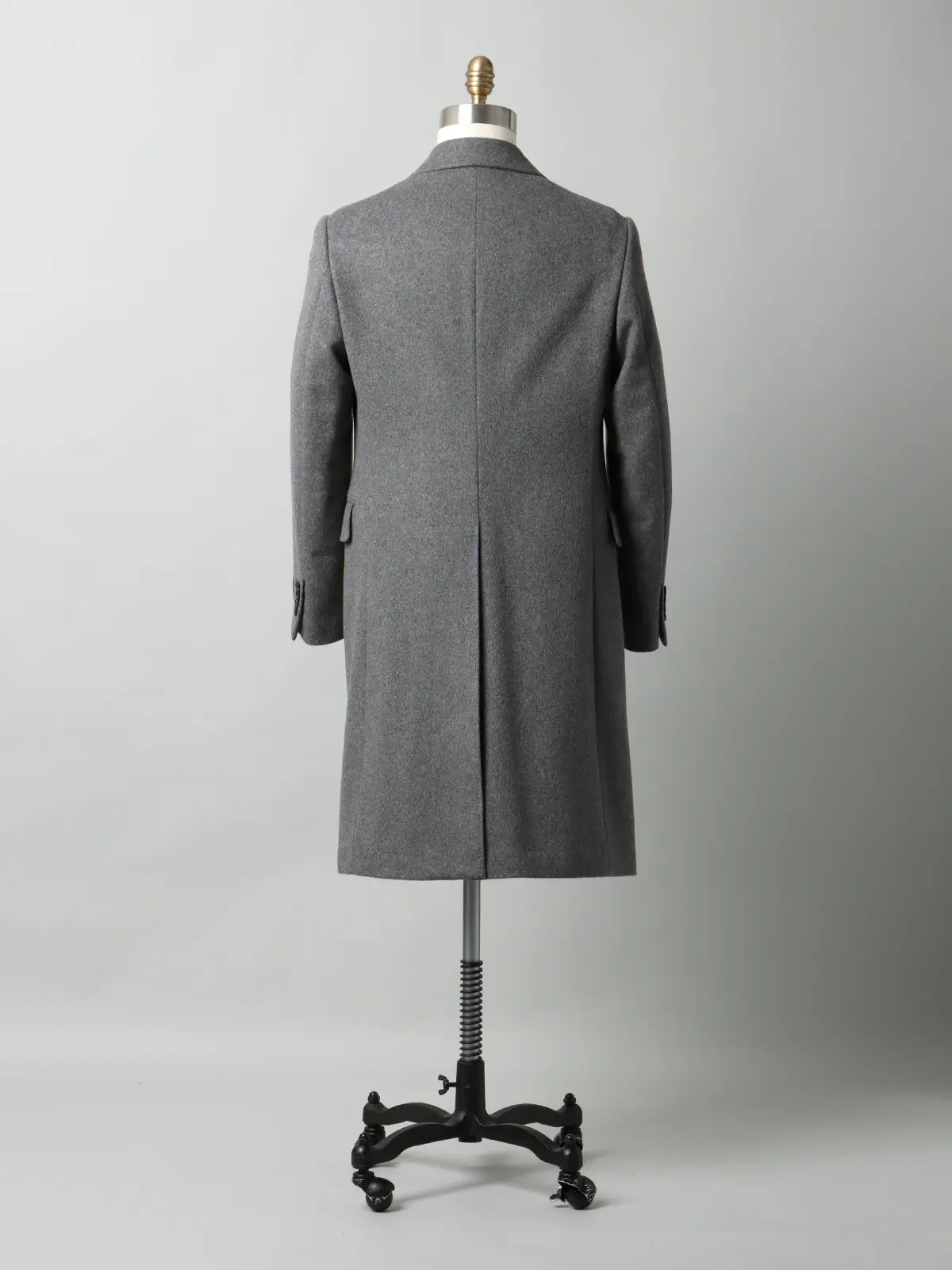 FUMIYA HIRANO/ダブルチェスターコート/ウールカシミヤ/無地 グレー S