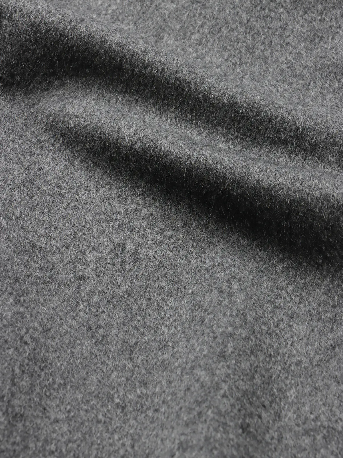 FUMIYA HIRANO/ダブルチェスターコート/ウールカシミヤ/無地 グレー S