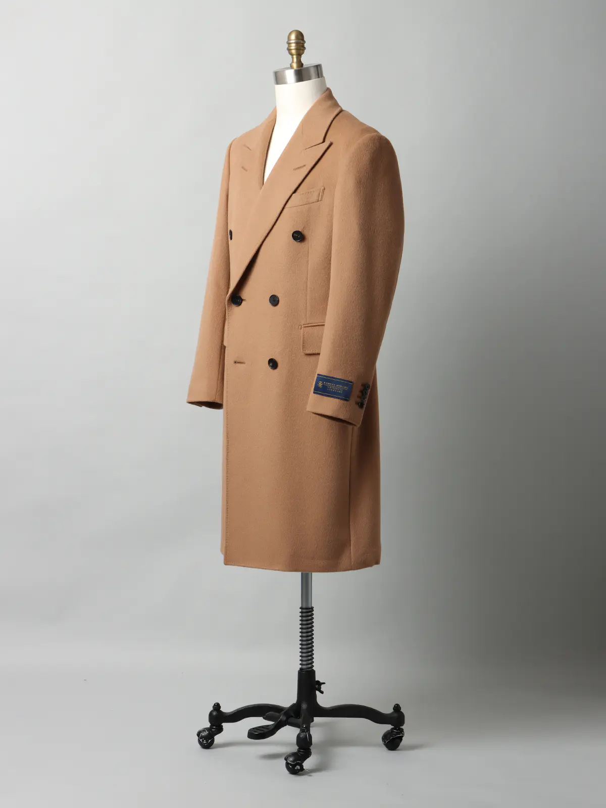 FUMIYA HIRANO/ダブルチェスターコート/ウールカシミヤ/無地 ベージュ S