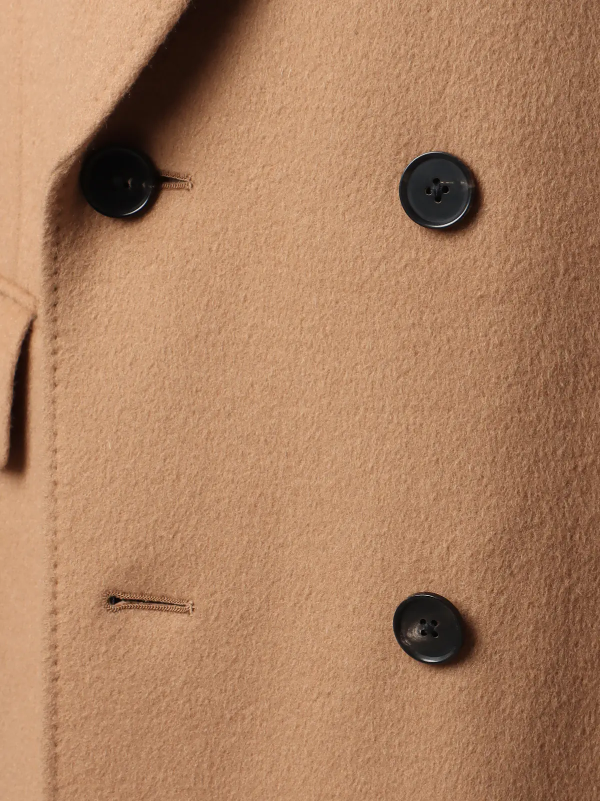 FUMIYA HIRANO/ダブルチェスターコート/ウールカシミヤ/無地 ベージュ S