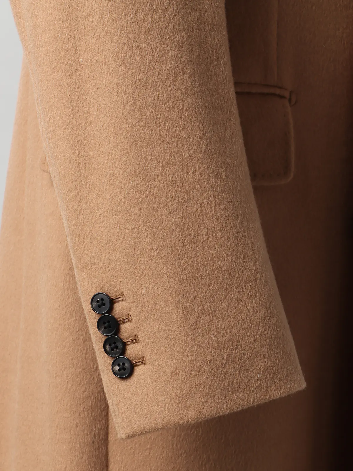 FUMIYA HIRANO/ダブルチェスターコート/ウールカシミヤ/無地 ベージュ S