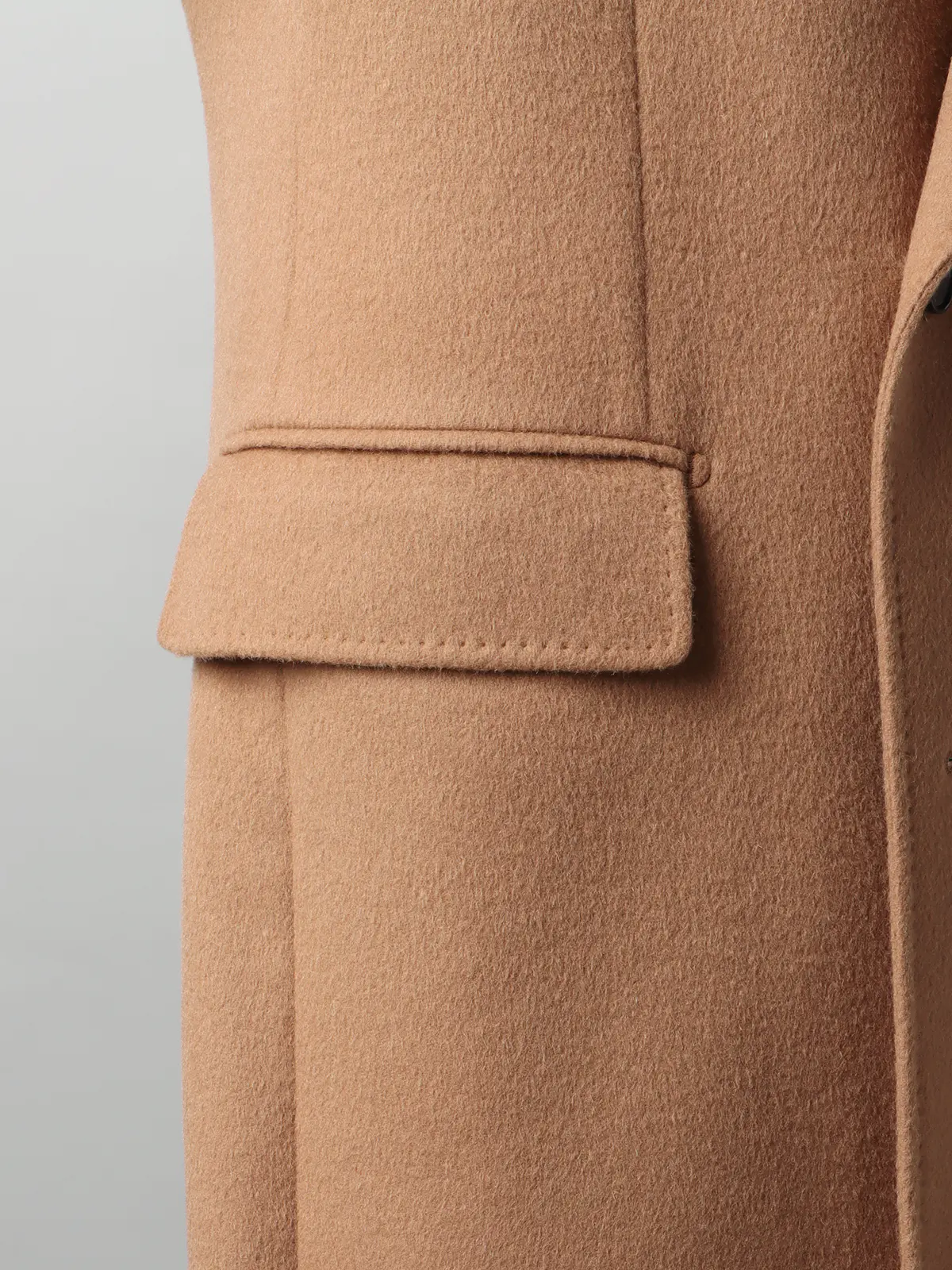 FUMIYA HIRANO/ダブルチェスターコート/ウールカシミヤ/無地 ベージュ S