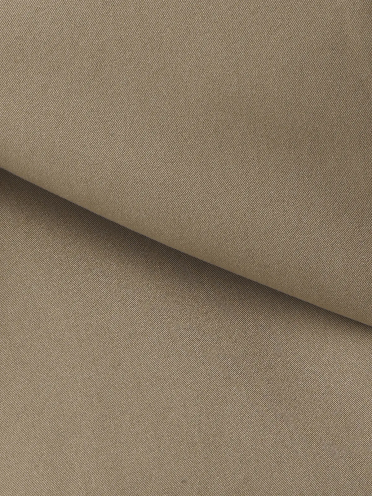 ステンカラーコート/コットンシャンブレー/ピーチスキン/無地 ベージュ S