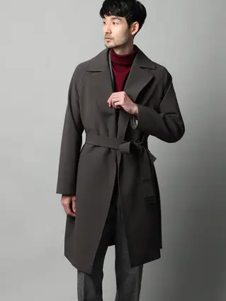 秋冬／ダブルブレストステンカラーコート