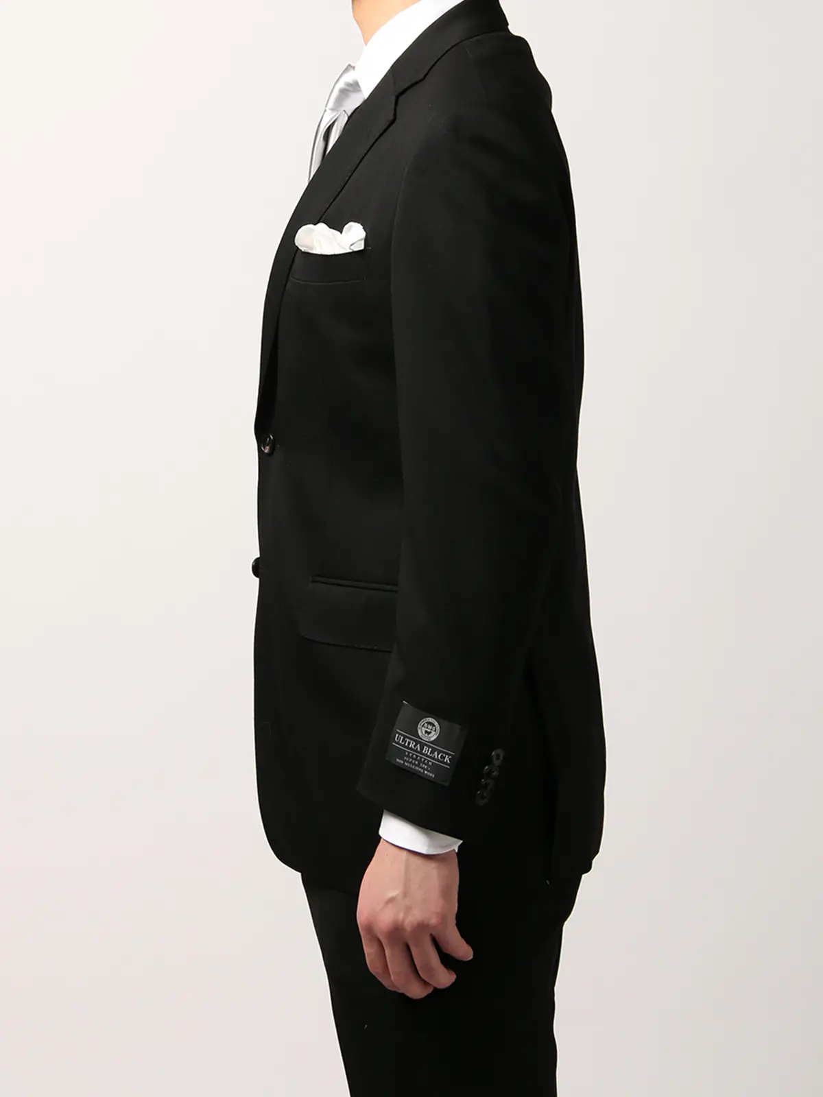 スーツ／フォーマル／2つボタン／無地／IZ01 ブラック 体型（DROP):スリム　8DROP(YA体),身長:175cm