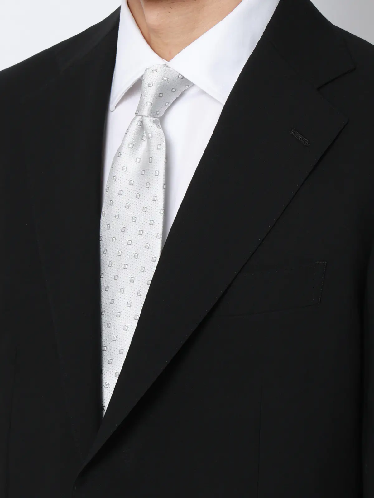 スーツ／サマーフォーマル／接触冷感／2つボタン／無地／TR29 ブラック 体型（DROP):スリム　8DROP(YA体),身長:160cm