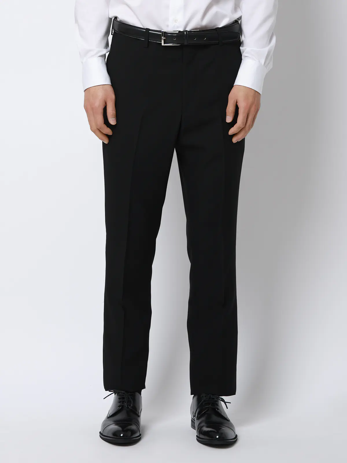 スーツ／サマーフォーマル／接触冷感／2つボタン／無地／TR29 ブラック 体型（DROP):スリム　8DROP(YA体),身長:160cm