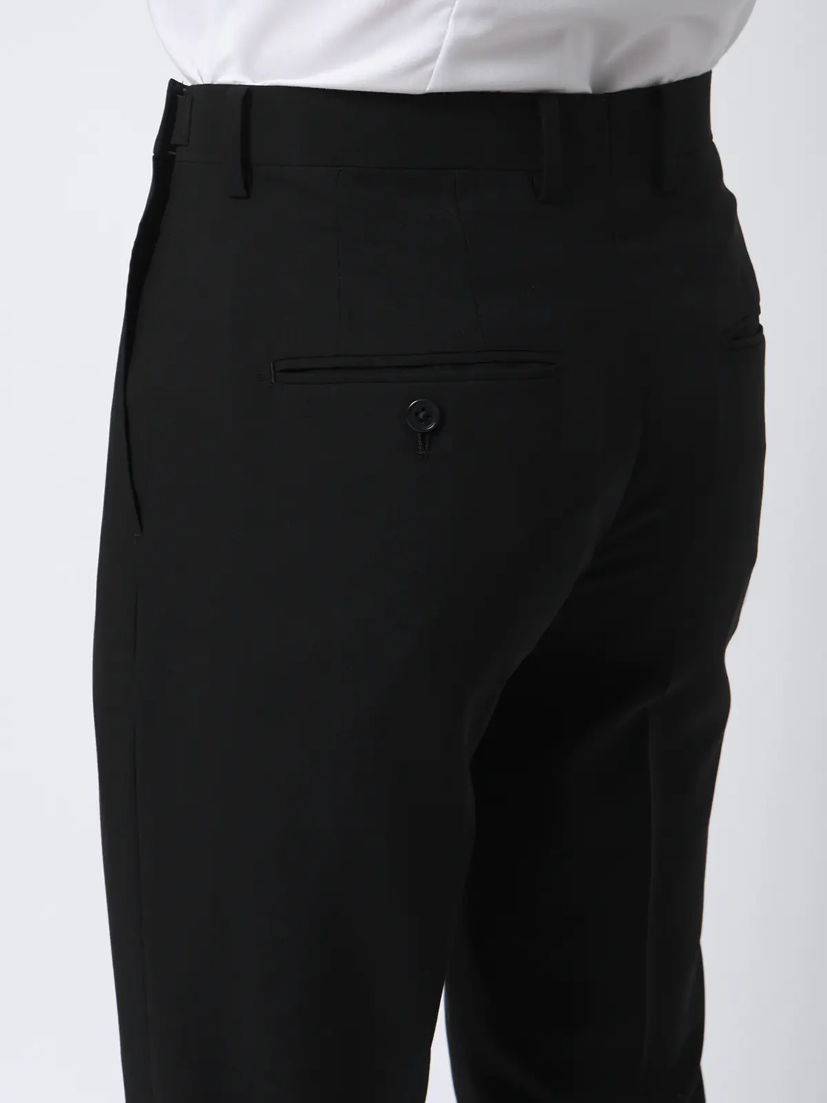 スーツ／サマーフォーマル／接触冷感／2つボタン／無地／TR29 ブラック 体型（DROP):スリム　8DROP(YA体),身長:160cm