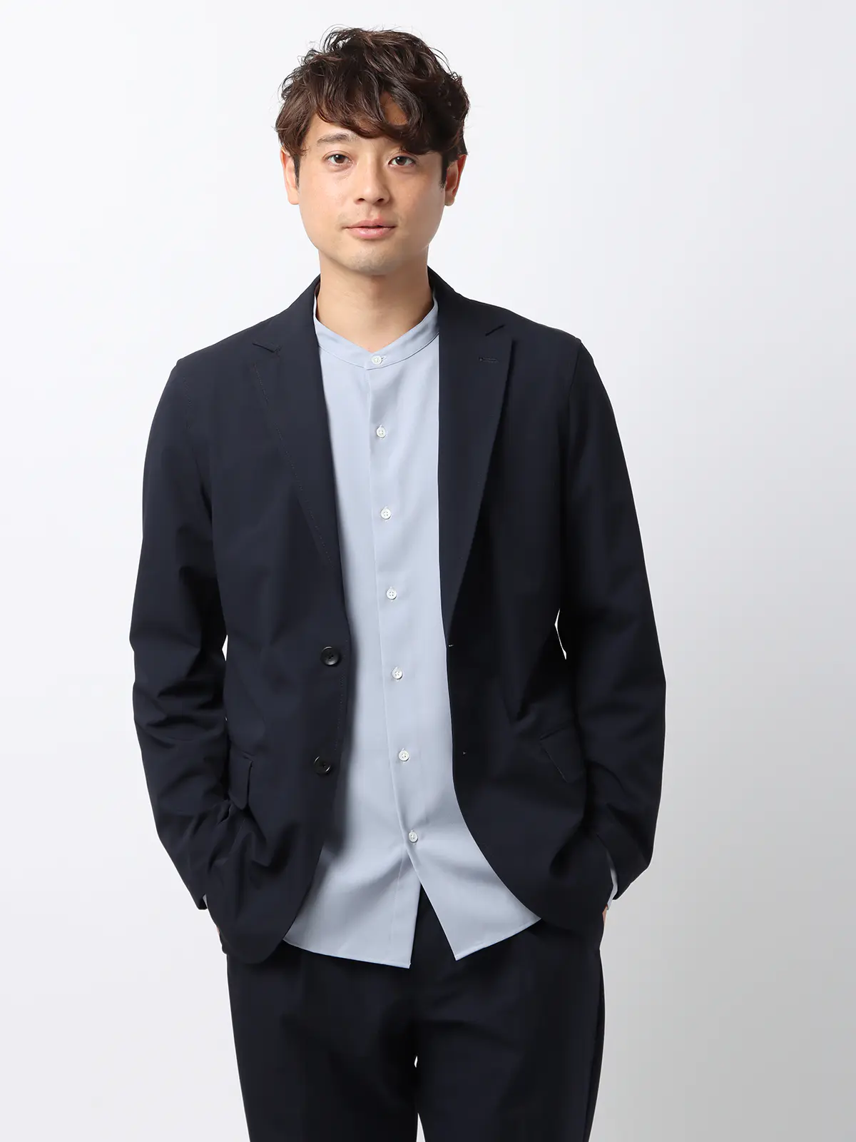 PERFORMANCE SUIT／ジャケット＆パンツセットアップ／ウォッシャブル／裾上げ済み ネイビー S