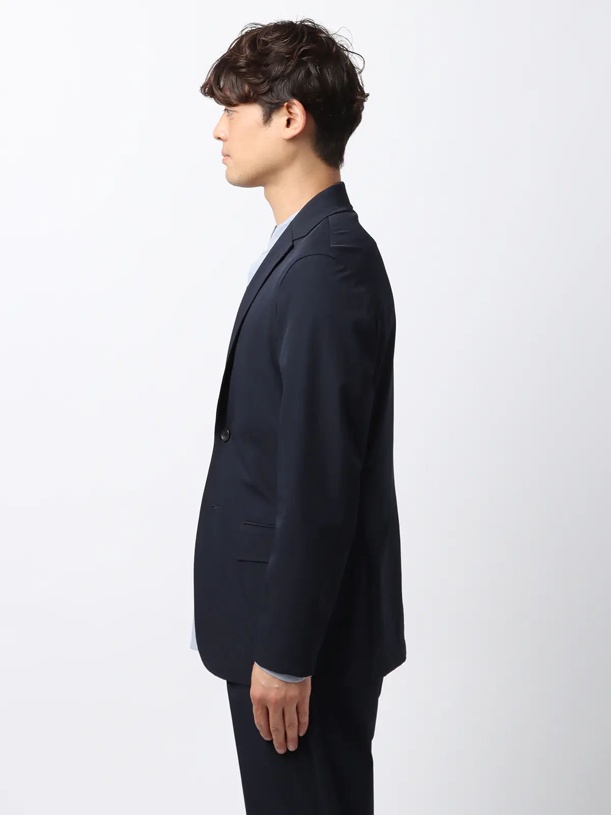 PERFORMANCE SUIT／ジャケット＆パンツセットアップ／ウォッシャブル／裾上げ済み ネイビー S
