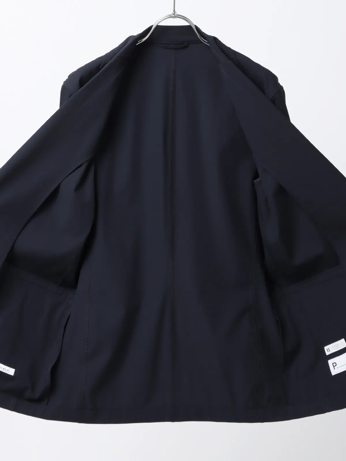 PERFORMANCE SUIT／ジャケット＆パンツセットアップ／ウォッシャブル／裾上げ済み ネイビー S