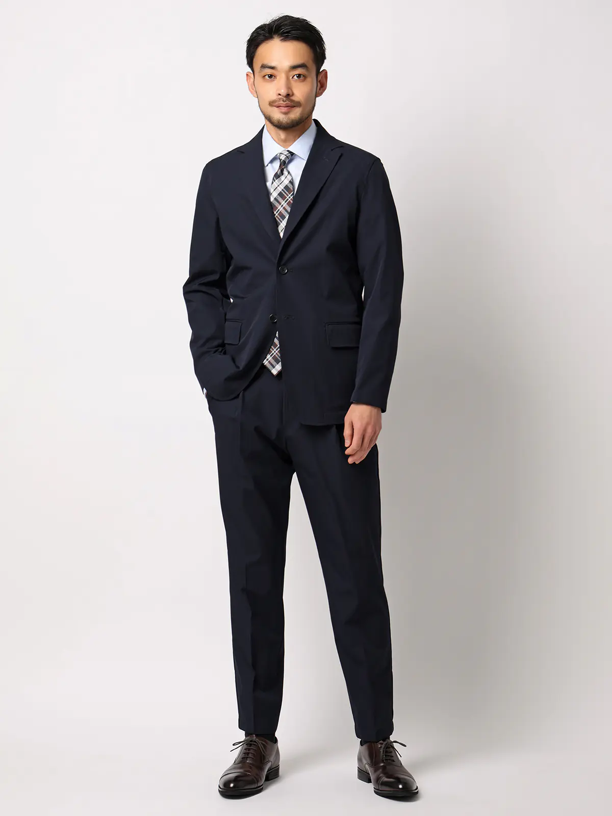 PERFORMANCE SUIT/ジャケット&パンツセットアップ/ウォッシャブル/裾上げ済み ネイビー S