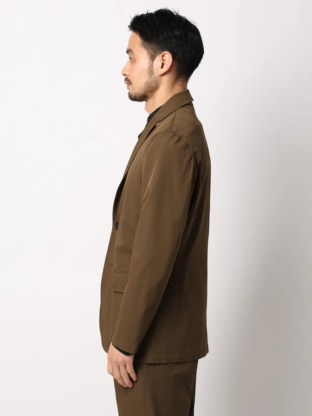 PERFORMANCE SUIT/ジャケット&パンツセットアップ/ウォッシャブル/裾上げ済み カーキ S