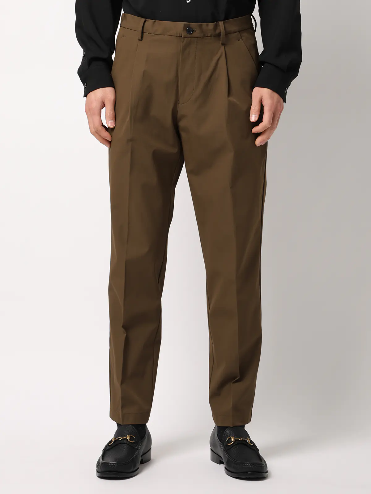 PERFORMANCE SUIT/ジャケット&パンツセットアップ/ウォッシャブル/裾上げ済み カーキ S