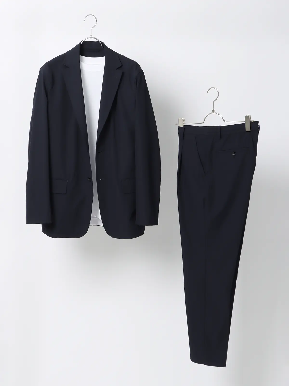 WEB限定／PERFORMANCE SUIT／ジャケット＆パンツ＆ロンTセットアップ／裾上げ済み ネイビー WideLL
