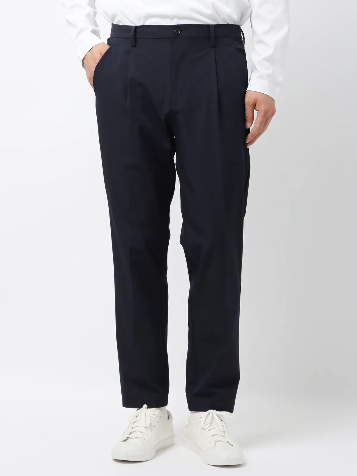 WEB限定／PERFORMANCE SUIT／ジャケット＆パンツ＆ロンTセットアップ／裾上げ済み ネイビー WideLL