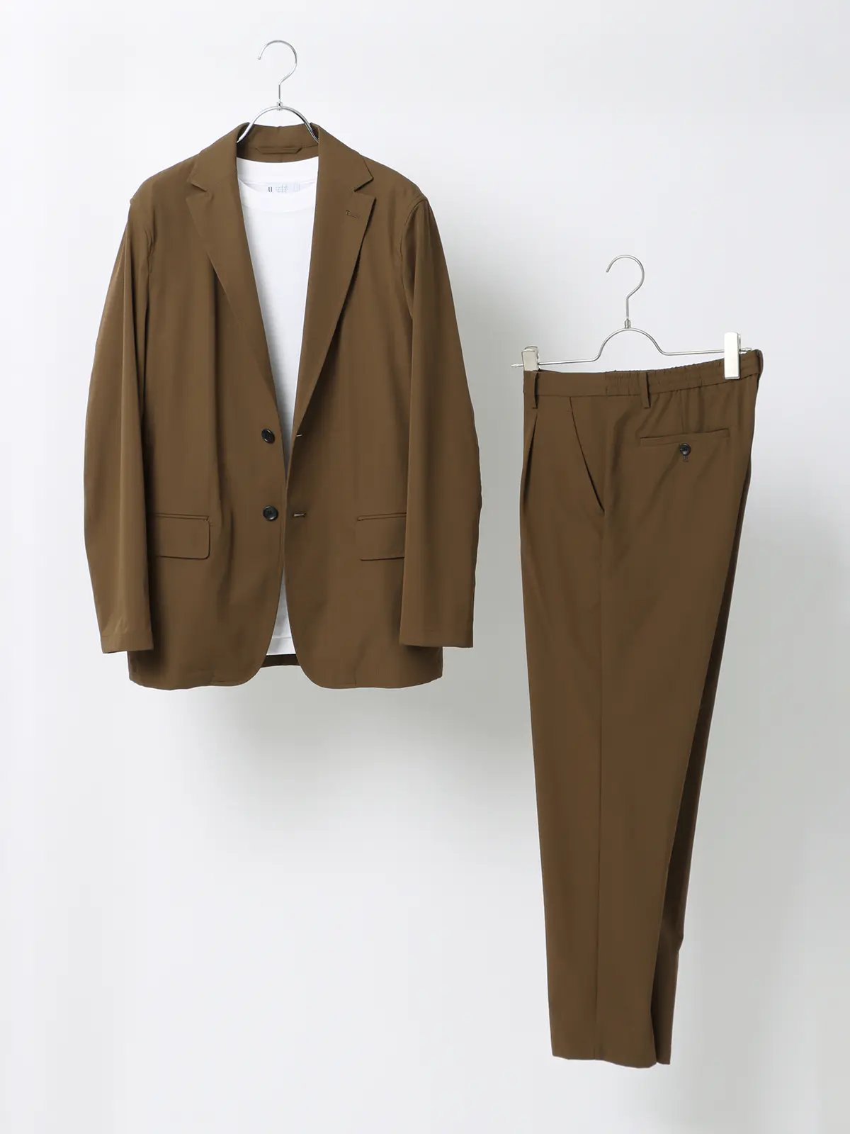 WEB限定／PERFORMANCE SUIT／ジャケット＆パンツ＆ロンTセットアップ／裾上げ済み ブラウン WideLL