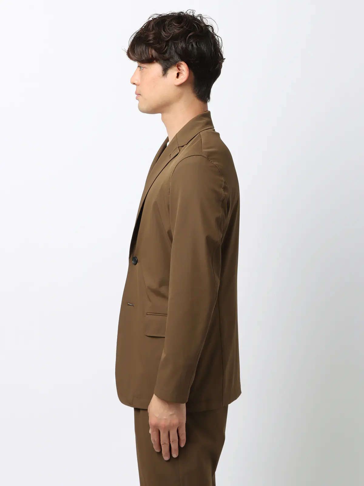 WEB限定／PERFORMANCE SUIT／ジャケット＆パンツ＆ロンTセットアップ／裾上げ済み ブラウン WideLL