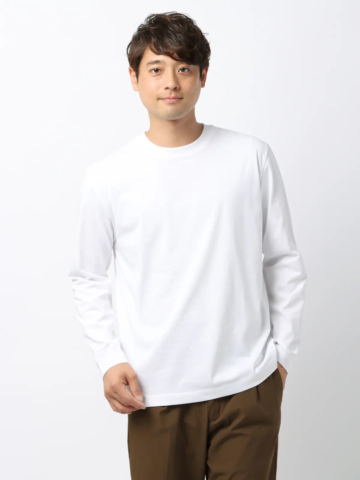 WEB限定／PERFORMANCE SUIT／ジャケット＆パンツ＆ロンTセットアップ／裾上げ済み ブラウン WideLL