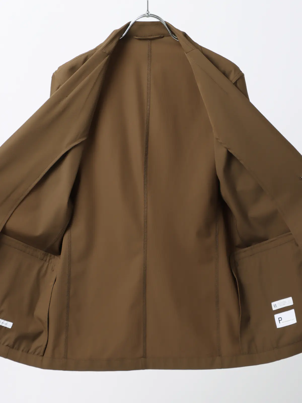 WEB限定／PERFORMANCE SUIT／ジャケット＆パンツ＆ロンTセットアップ／裾上げ済み ブラウン WideLL