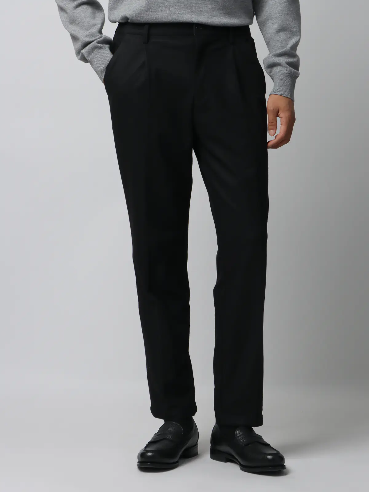 PERFORMANCE SUIT／ジャケット＆パンツセットアップ／ウォッシャブル／裾上げ済み ブラック S