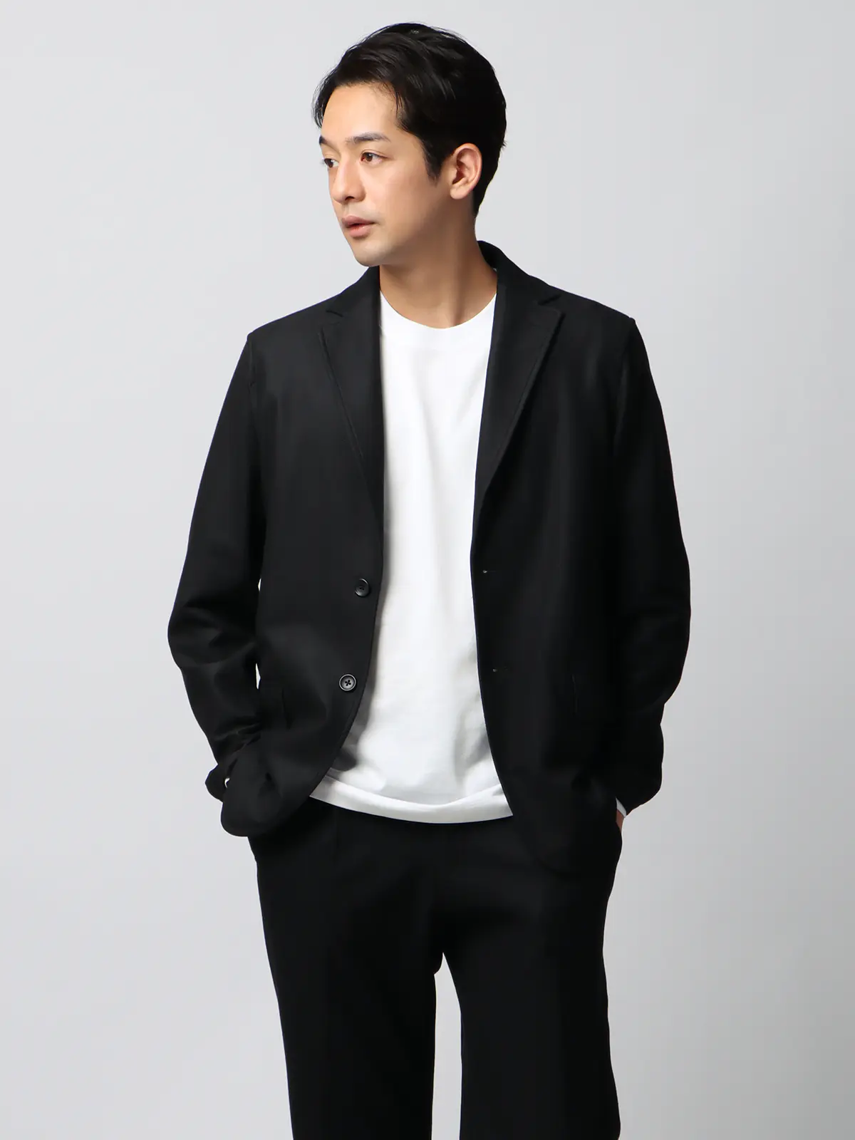 WEB限定/PERFORMANCE SUIT/ジャケット&パンツ&ロンTセットアップ/裾上げ済み ブラック S