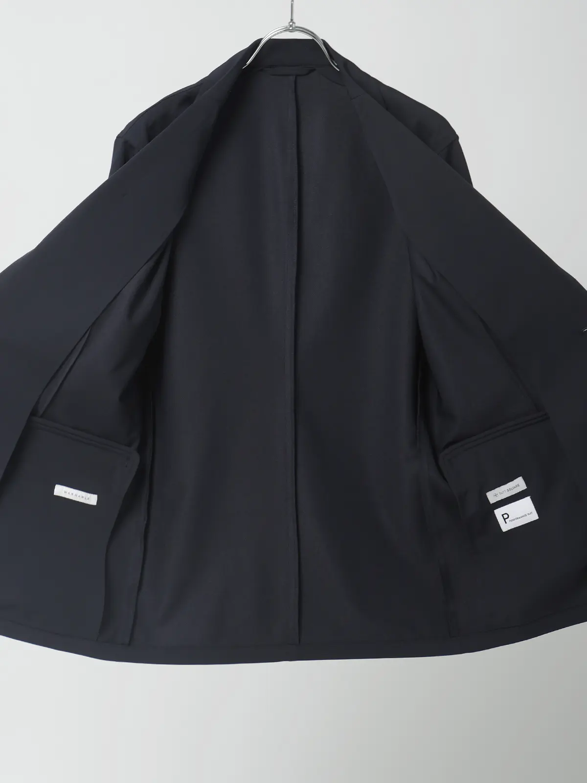 PERFORMANCE SUIT/ジャケット&パンツセットアップ/ウォッシャブル/無地/裾上げ済み ネイビー SS