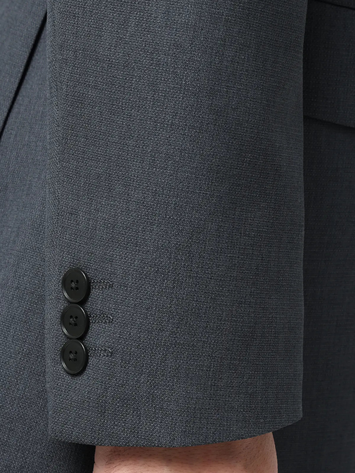 涼しい最高ジャケット/ウォッシャブル/ストレッチ/接触冷感/織柄/CH28 グレー S