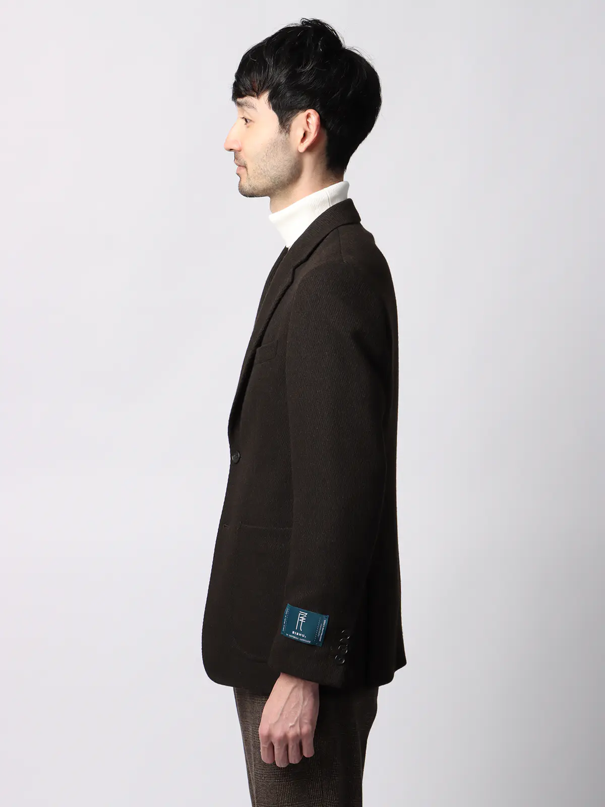 ジャケット/尾州/ウールカシミヤブレンド/ツイル/CR02 ブラウン SS