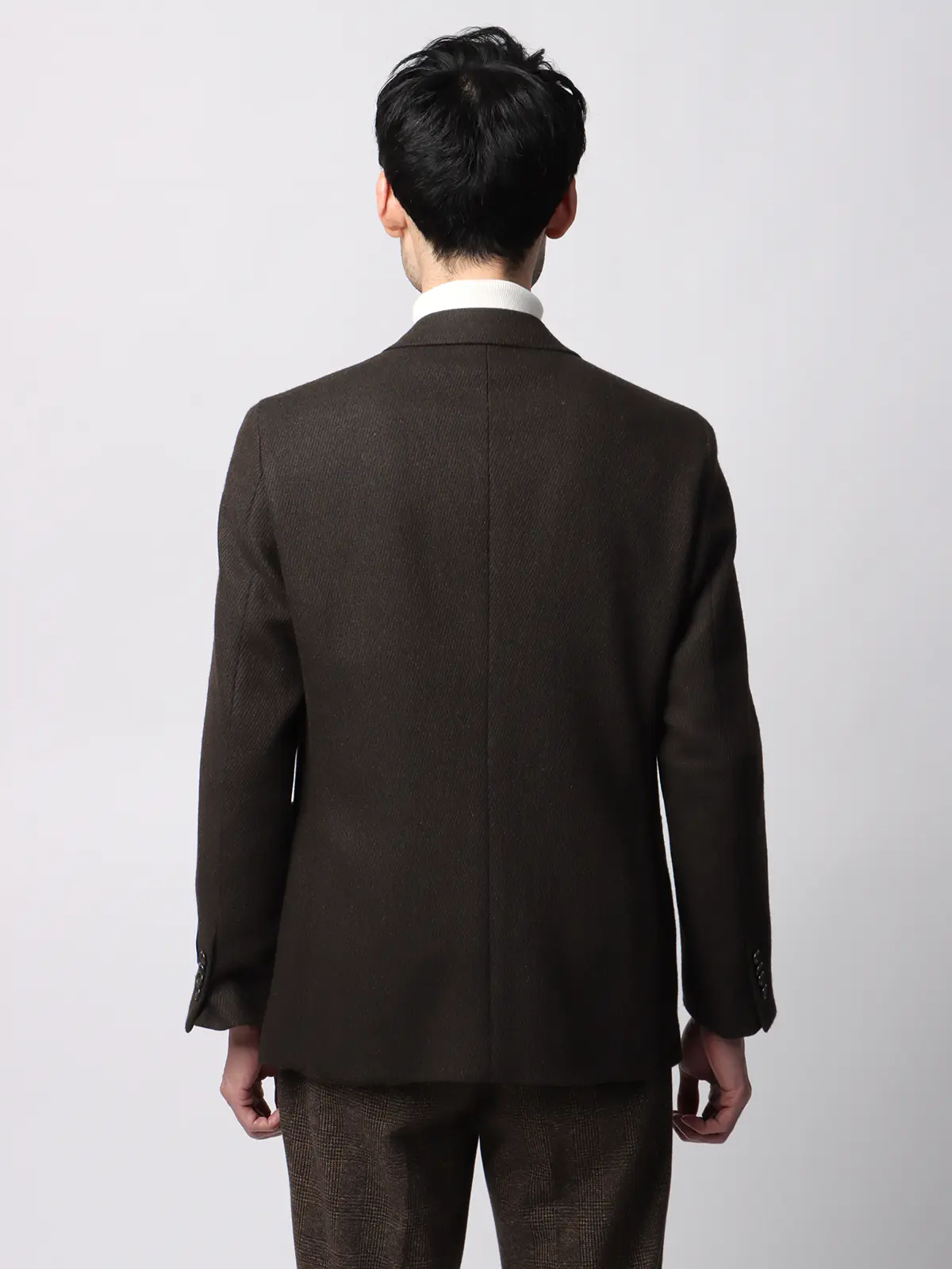 ジャケット/尾州/ウールカシミヤブレンド/ツイル/CR02 ブラウン SS