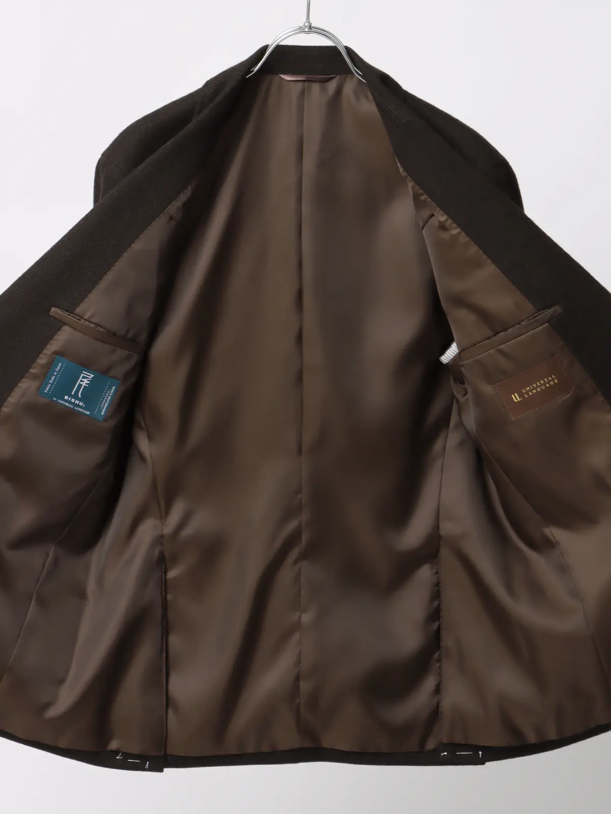 ジャケット/尾州/ウールカシミヤブレンド/ツイル/CR02 ブラウン SS