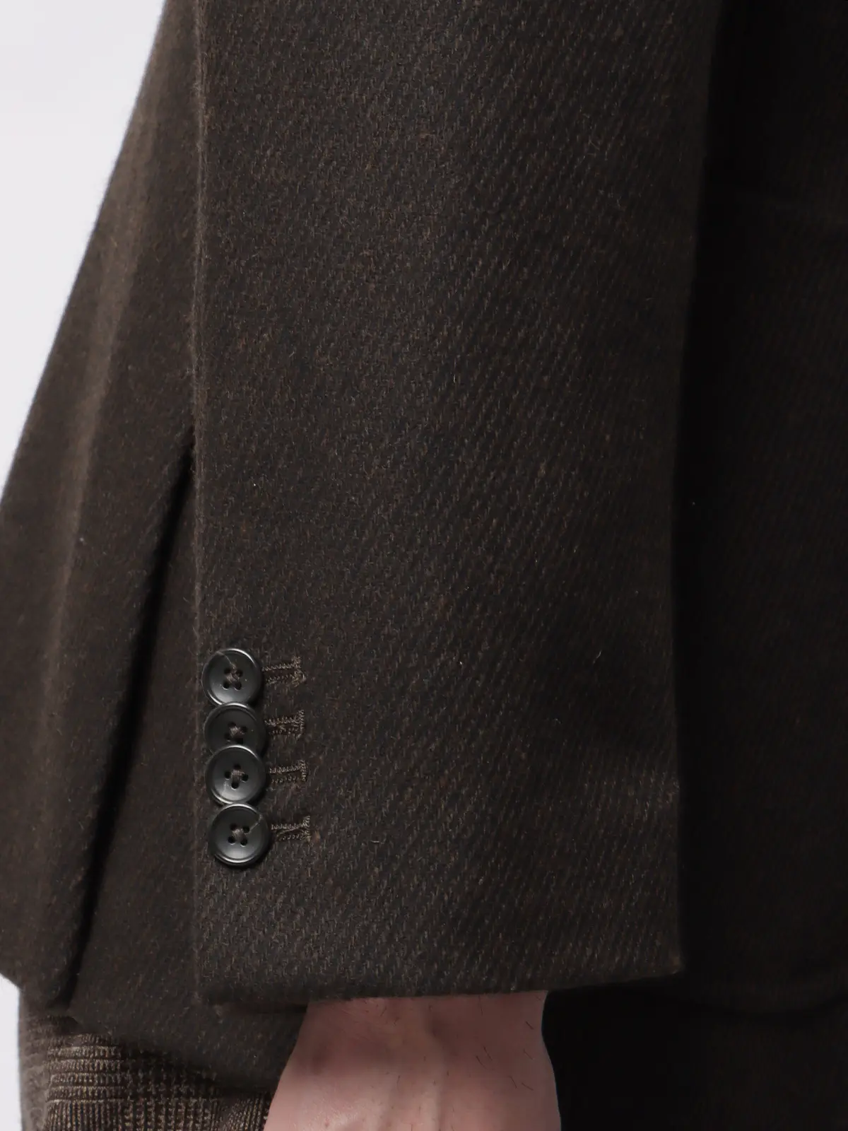 ジャケット/尾州/ウールカシミヤブレンド/ツイル/CR02 ブラウン SS