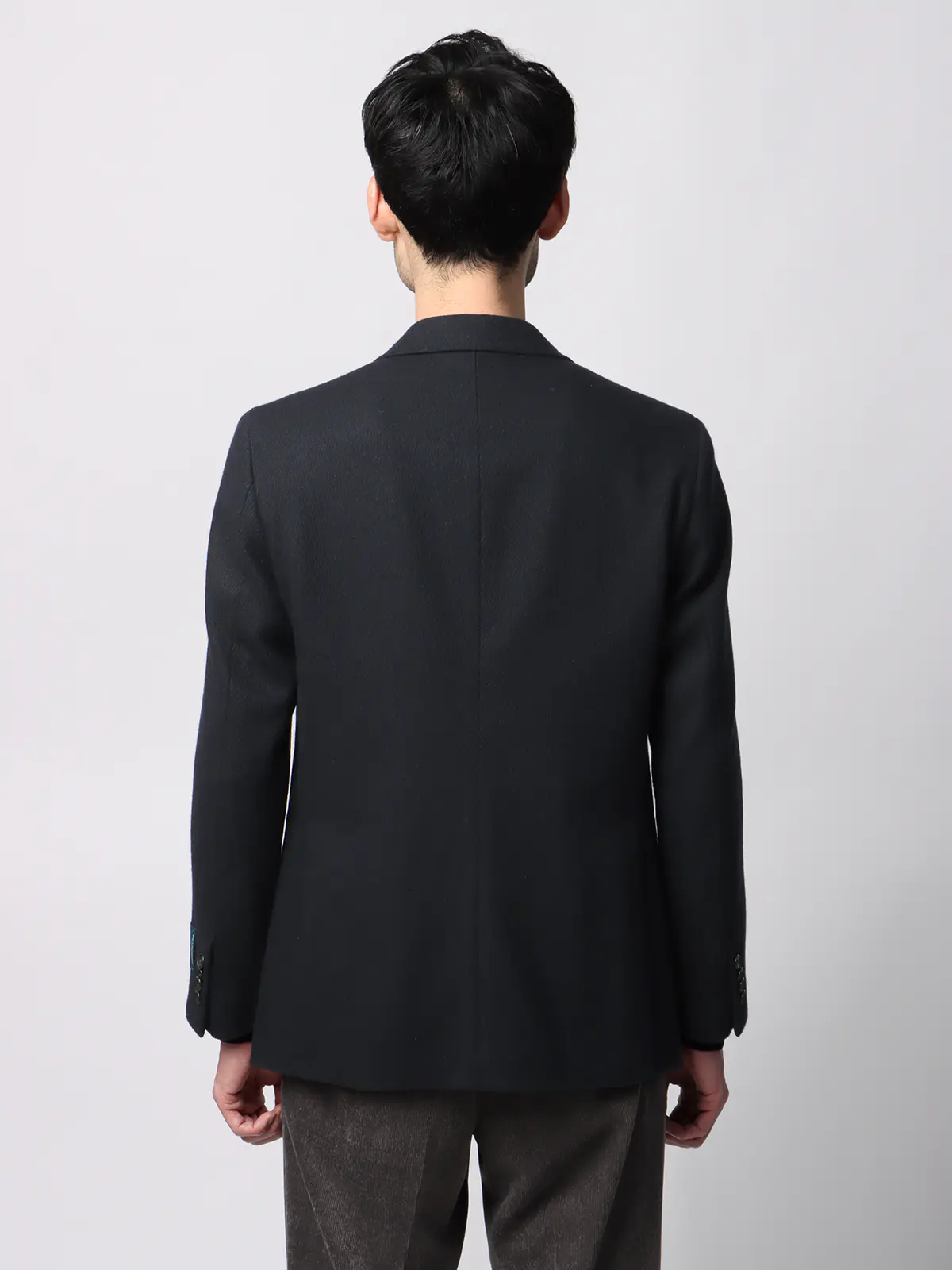 ジャケット／尾州／ウールカシミヤブレンド／ツイル／CR02 ネイビー SS