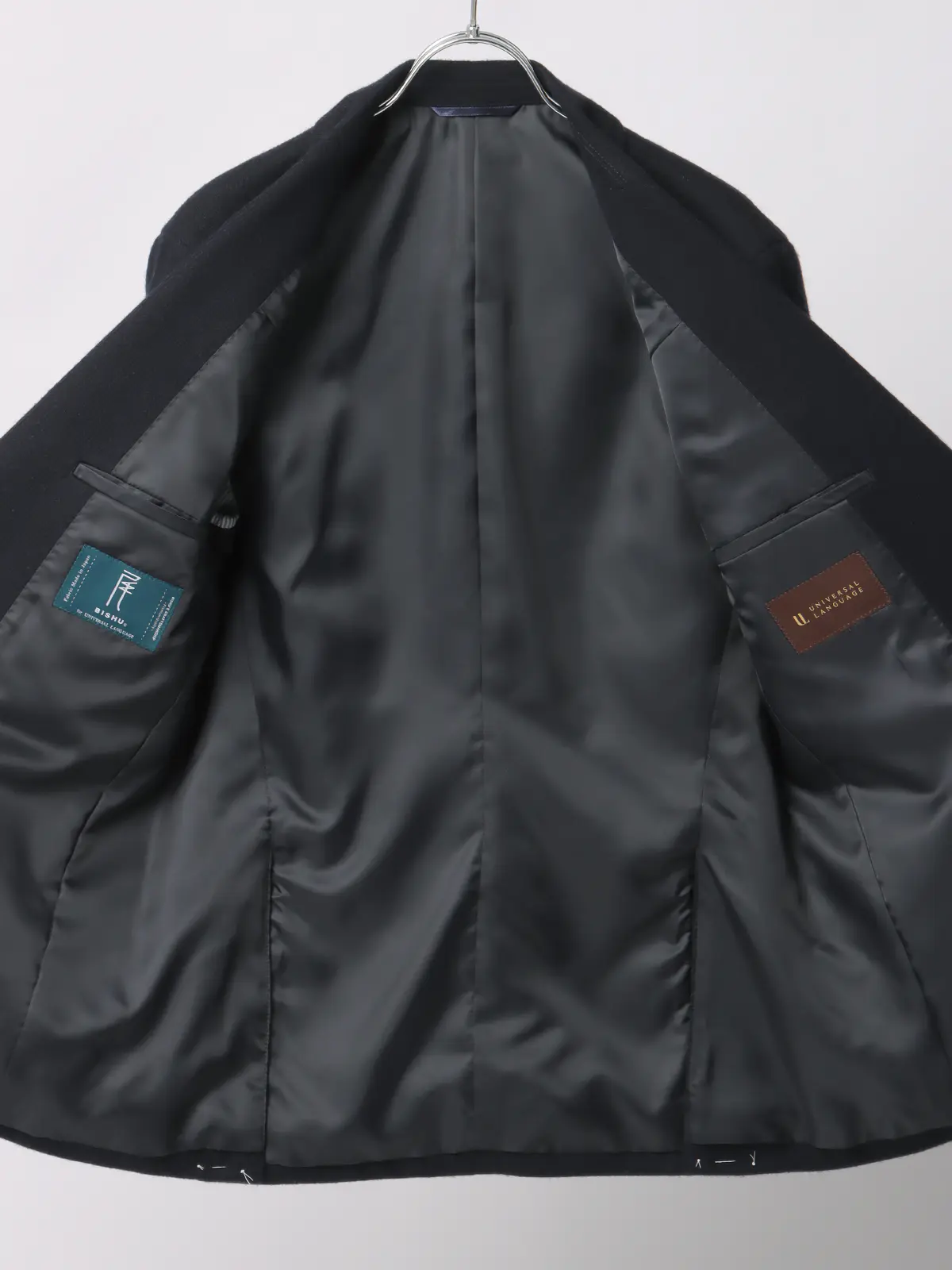 ジャケット／尾州／ウールカシミヤブレンド／ツイル／CR02 ネイビー SS