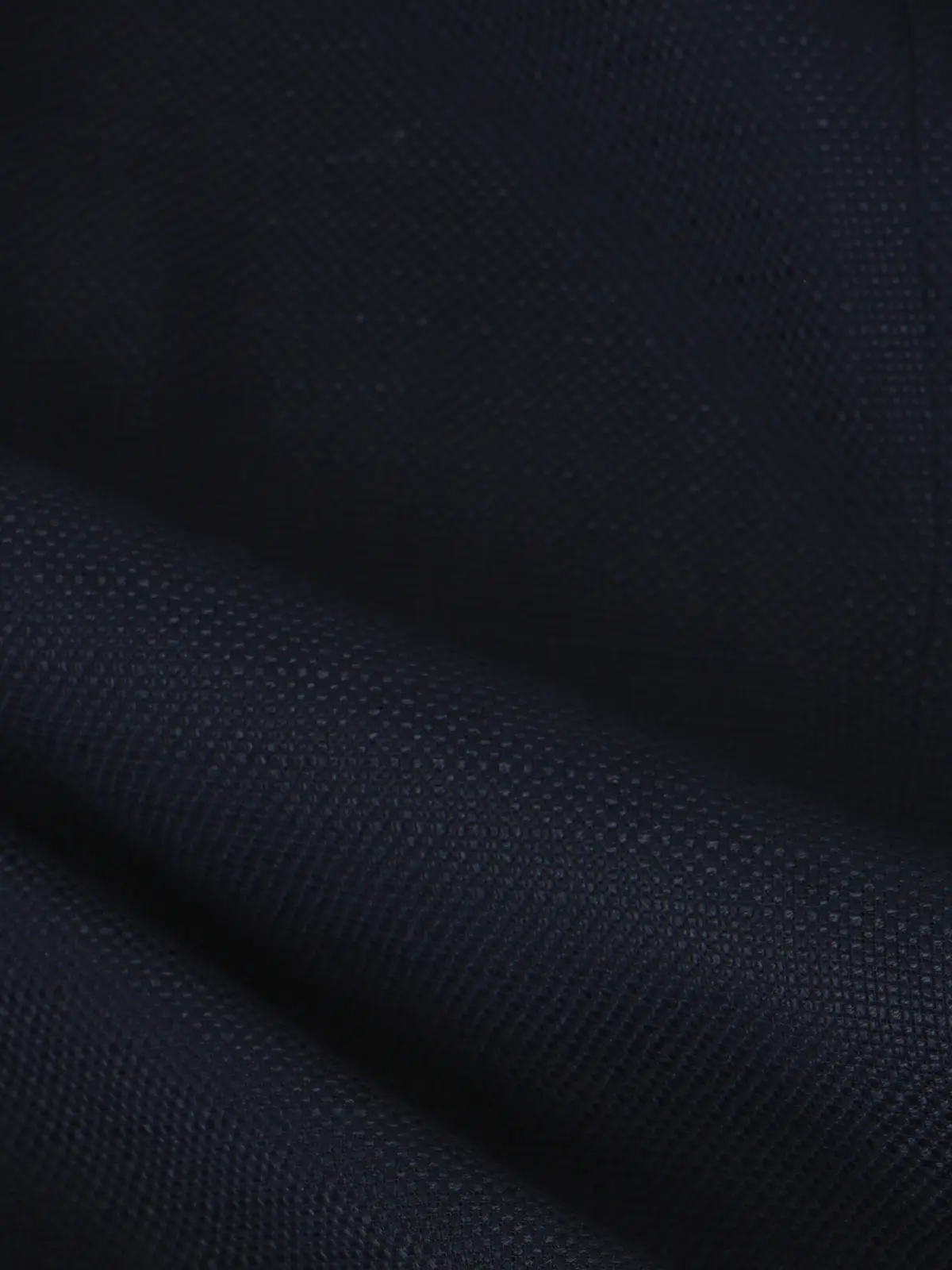 GOOVI／ダブルブレストジャケット／バンブーウールメッシュ／織柄 ネイビー 0