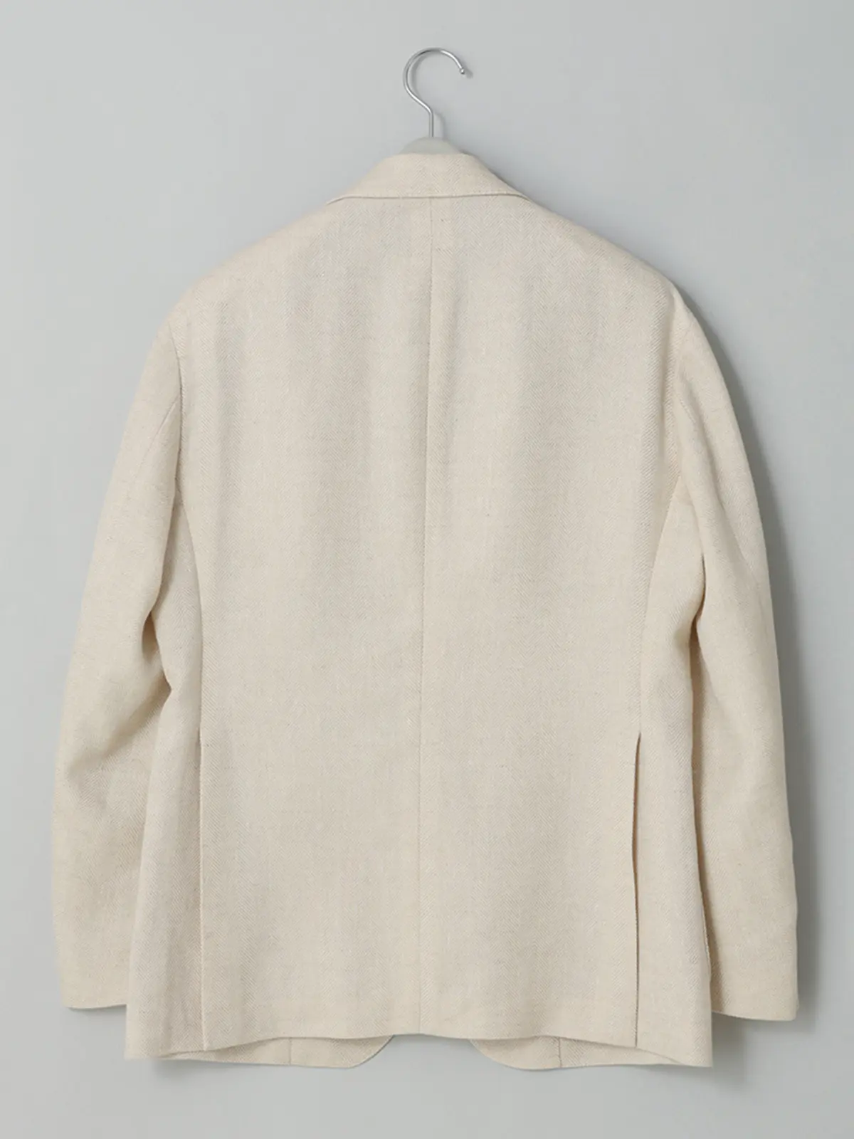 GOOVI／ジャケット／ウールリネンサマーツィード／ヘリンボーン ベージュ 0