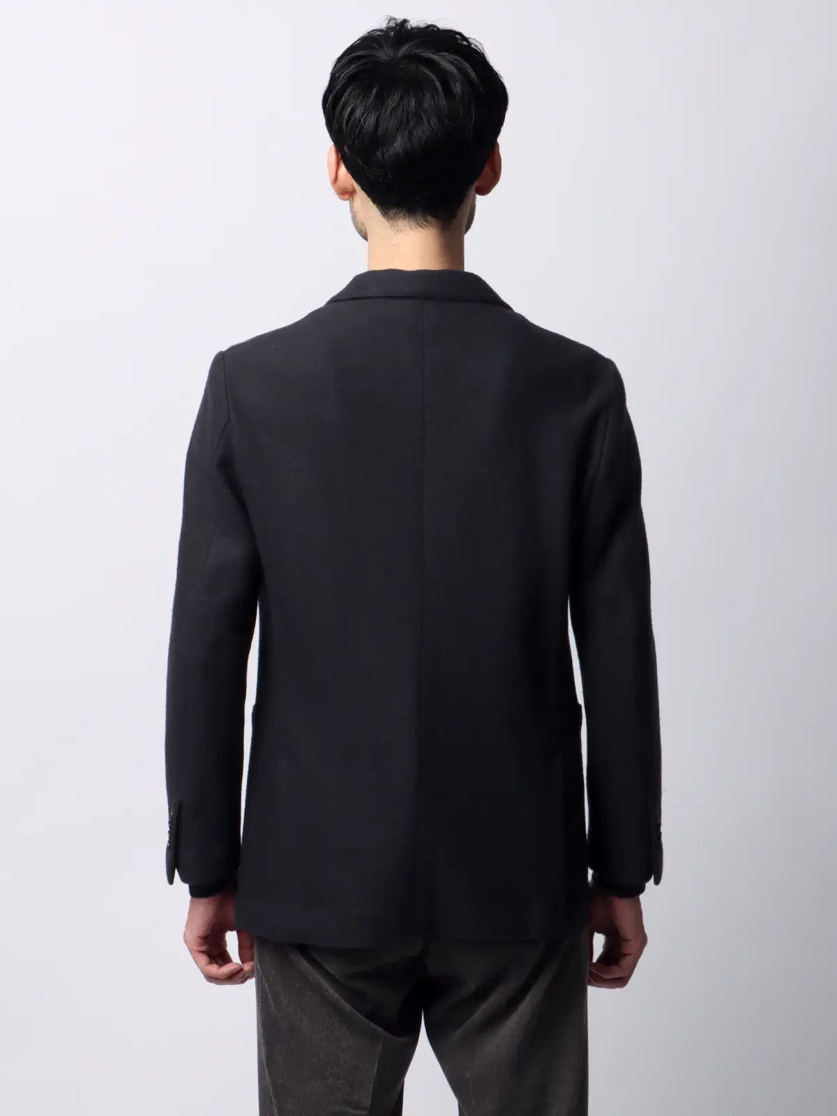 ジャケット/ストレッチ/パイルジャージー/無地/IM01 ネイビー M