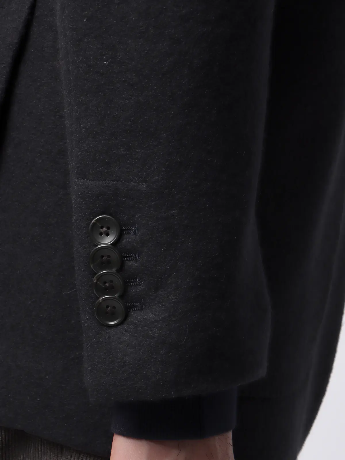 ジャケット/ストレッチ/パイルジャージー/無地/IM01 ネイビー M