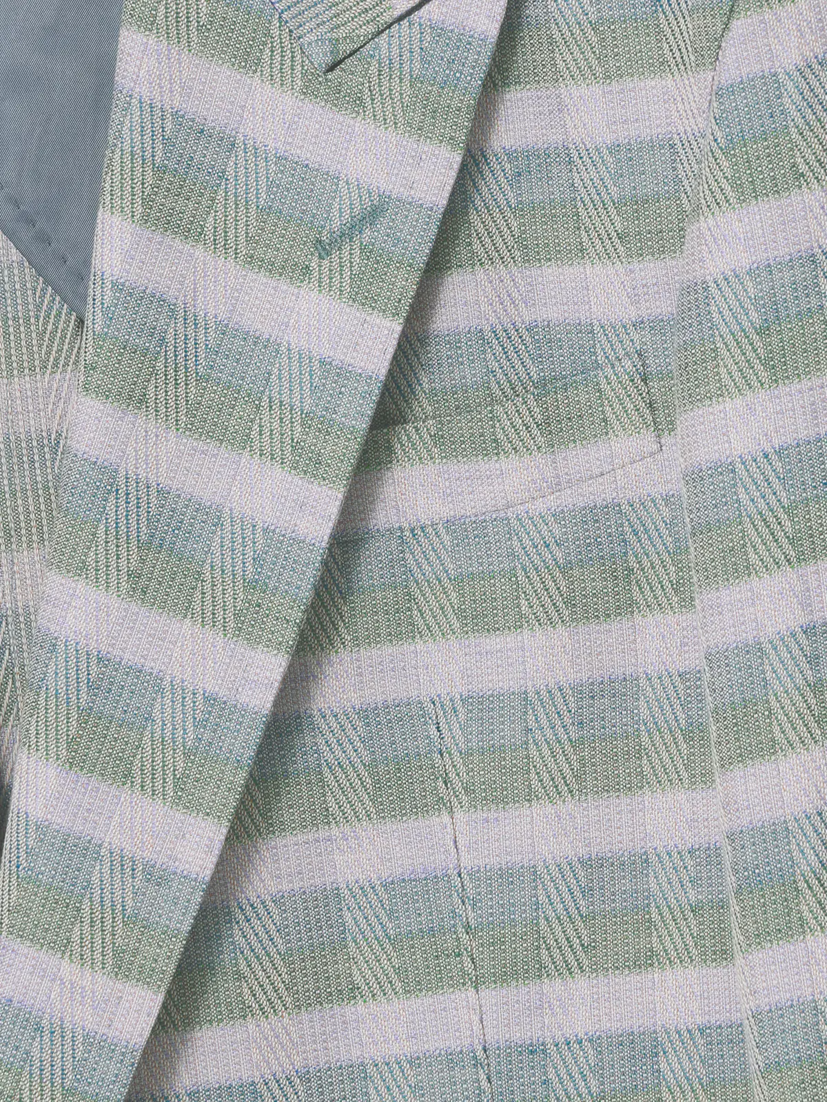 GOOVI/ダブルブレストジャケット/リネンコットンウールブレンド/ヴィンテージファンシーチェック ラベンダー 0