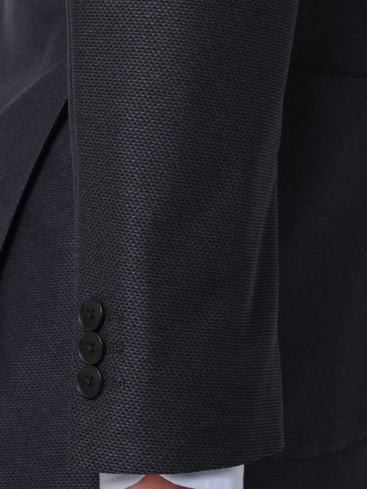 涼しい最高ニットジャケット／ウォッシャブル／ストレッチ／メッシュジャージー／織柄／CH28 ネイビー S