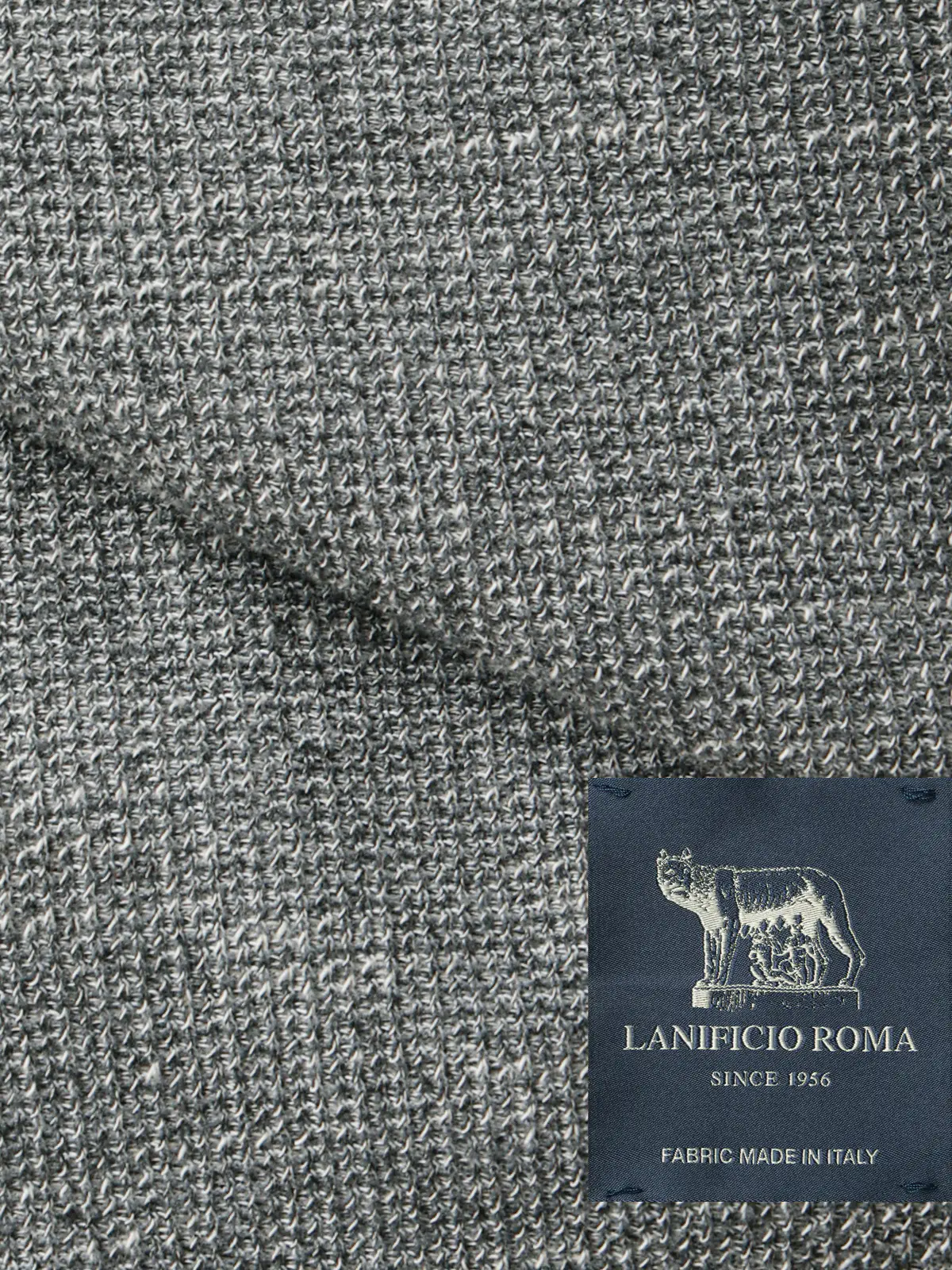ジャケット／LANIFICIO ROMA／ストレッチ／ミックスジャージー／織柄／CR03 グレー S
