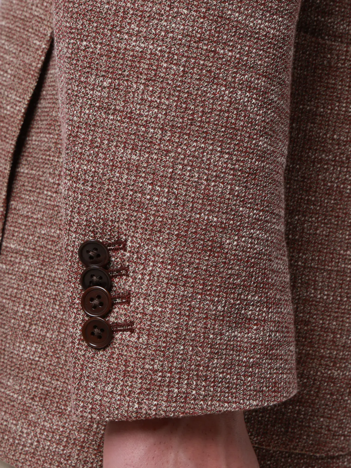 ジャケット/LANIFICIO ROMA/ストレッチ/ミックスジャージー/織柄/CR03 レッド M