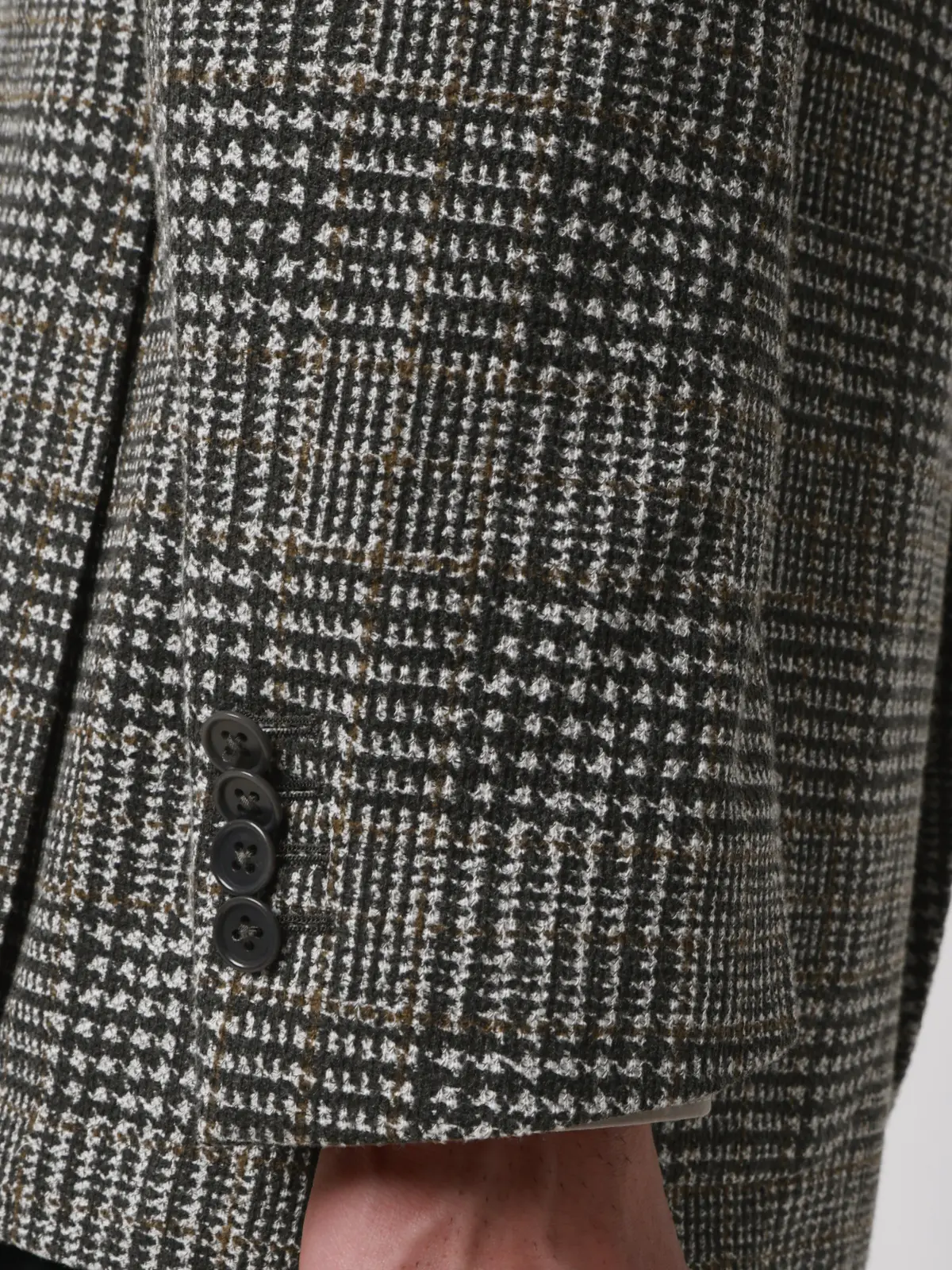 ジャケット／LANIFICIO ROMA／ストレッチ／プリントジャージー／グレンチェック／CR03 グレー S